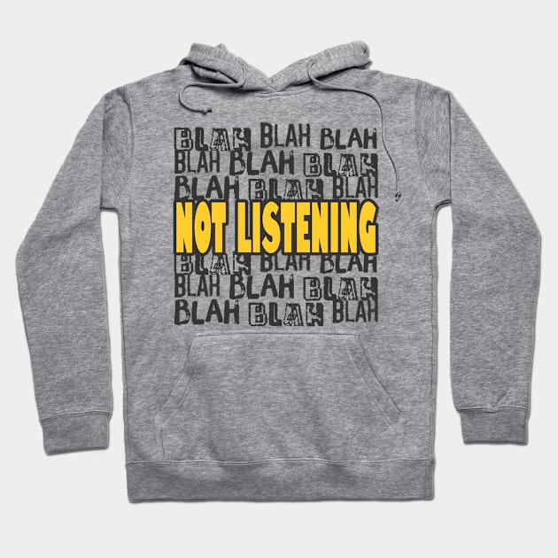 Funny not listening introvert INTJ anti-social bored small talk Hoodie by BigMRanch